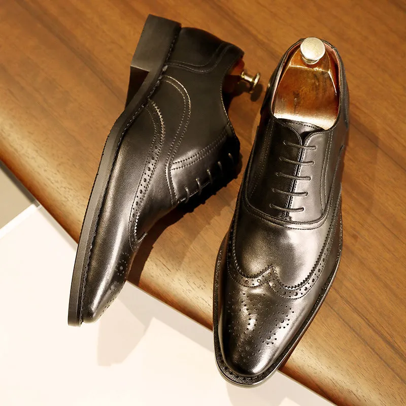 Liam  Herren Oxfords aus veganem Leder mit Gummisohle
