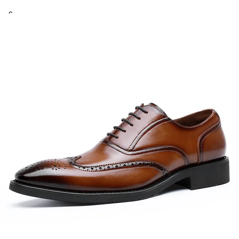 Liam  Herren Oxfords aus veganem Leder mit Gummisohle