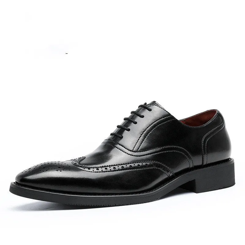 Liam  Herren Oxfords aus veganem Leder mit Gummisohle