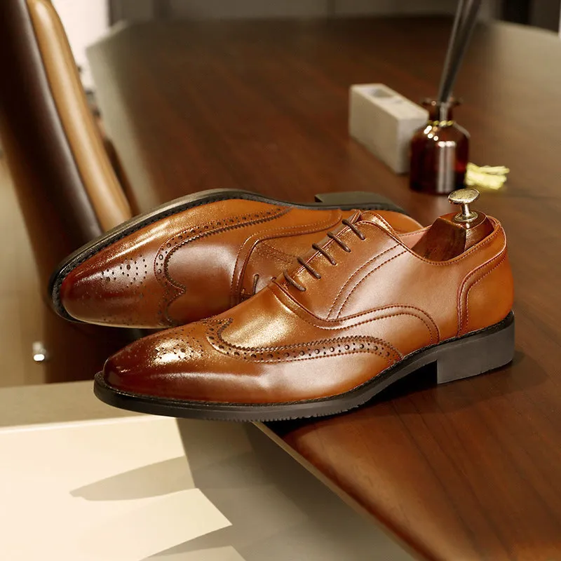 Liam  Herren Oxfords aus veganem Leder mit Gummisohle