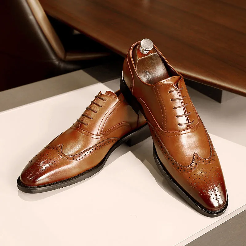 Liam  Herren Oxfords aus veganem Leder mit Gummisohle