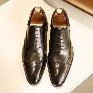 Liam  Herren Oxfords aus veganem Leder mit Gummisohle