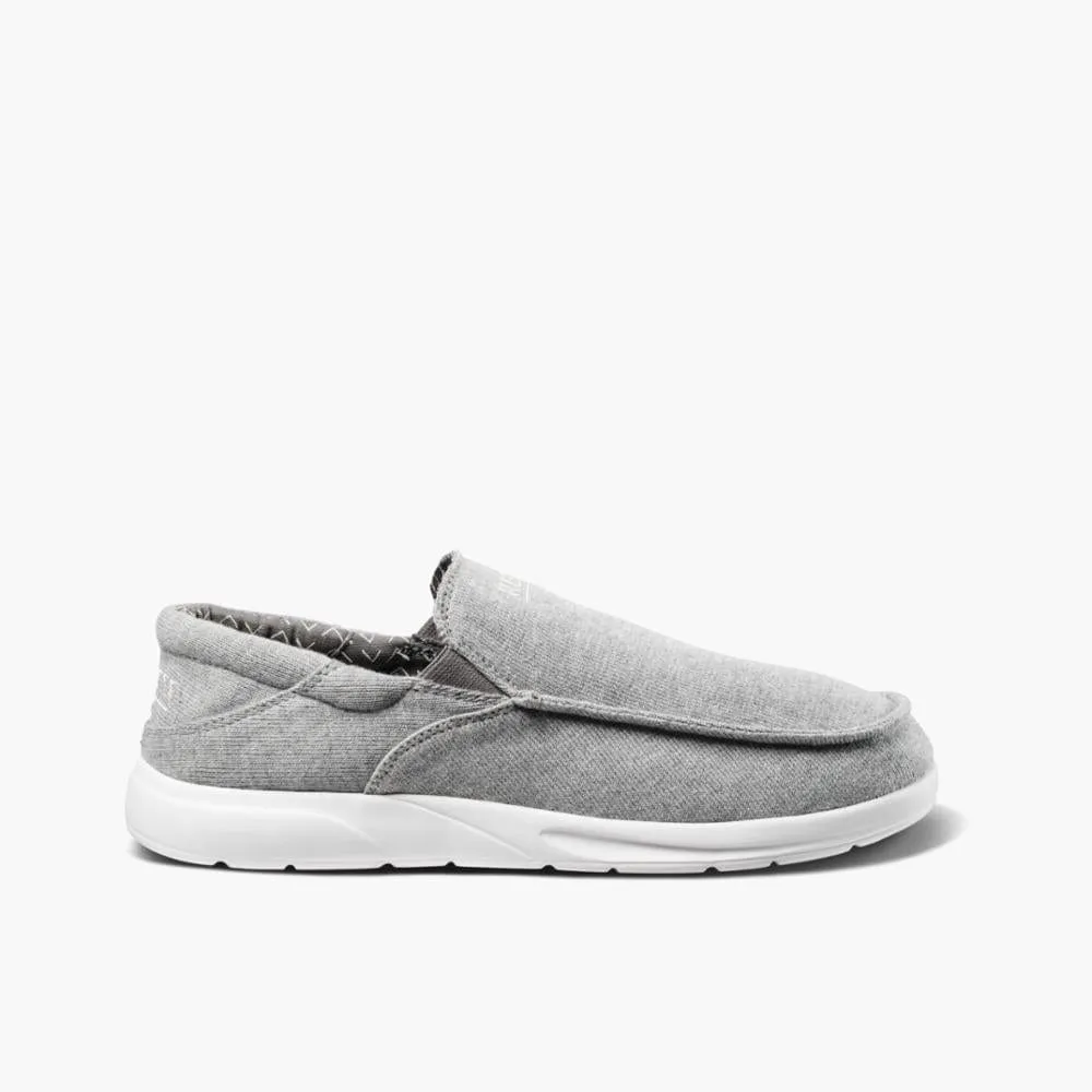 Reef Men's Cushion Coast Boat Shoes- Grey/ White
