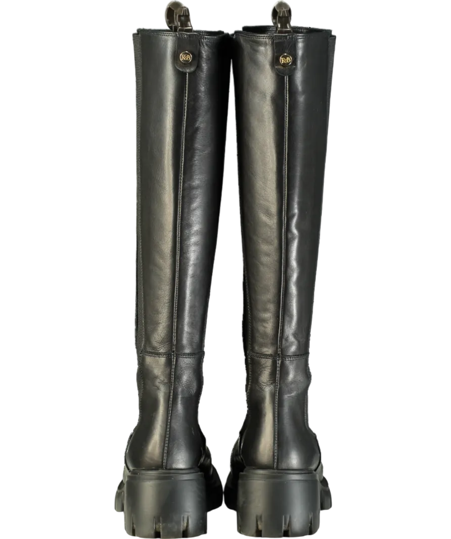 Russell & Bromley Black City Hi Round Toe Chelsea Boots UK 5 EU 38 👠