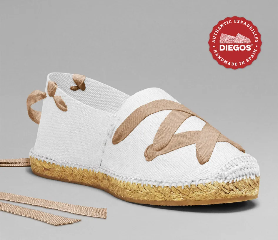 white classic espadrilles